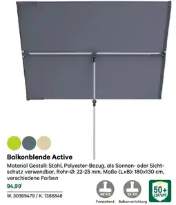 Lagerhaus Balkonblende active Angebot