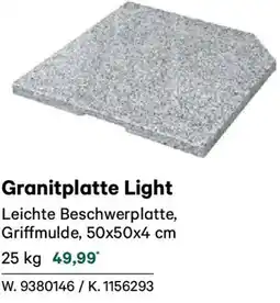 Lagerhaus Granitplatte light Angebot