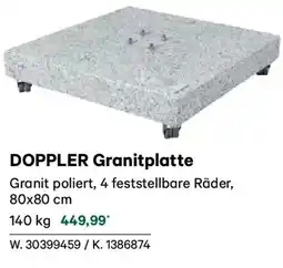 Lagerhaus Doppler granitplatte Angebot
