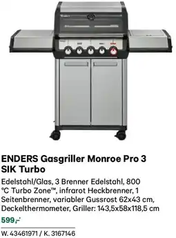 Lagerhaus Enders gasgriller monroe pro 3 sik turbo Angebot