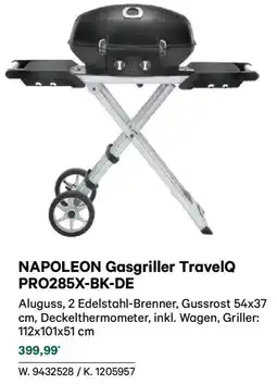 Lagerhaus Napoleon gasgriller travelq pro285x-bk-de Angebot