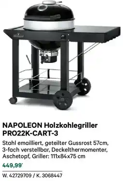 Lagerhaus Napoleon holzkohlegriller pro22k-cart-3 Angebot