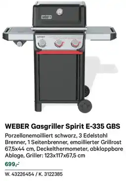 Lagerhaus Weber gasgriller spirit e-335 gbs Angebot