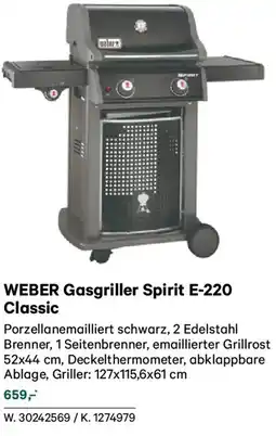 Lagerhaus Weber gasgriller spirit e-220 classic Angebot