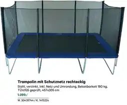 Lagerhaus Trampolin mit schutznetz rechteckig Angebot