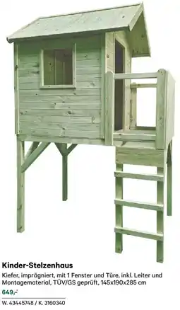 Lagerhaus Kinder-Stelzenhaus Angebot