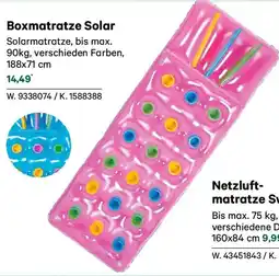 Lagerhaus Boxmatratze solar Angebot
