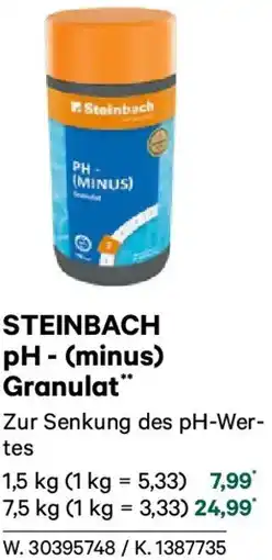 Lagerhaus Steinbach ph - (minus) granulat Angebot