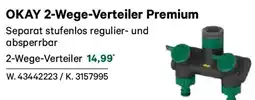 Lagerhaus OKAY 2-Wege-Verteiler Premium Angebot