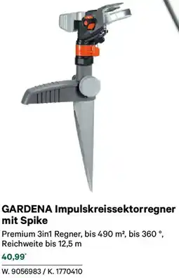 Lagerhaus Gardena impulskreissektorregner mit spike Angebot
