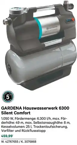 Lagerhaus Gardena hauswasserwerk 6300 silent comfort Angebot
