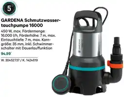 Lagerhaus Gardena schmutzwasser tauchpumpe 16000 Angebot