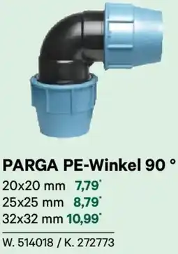 Lagerhaus Parga pe-winkel 90° Angebot