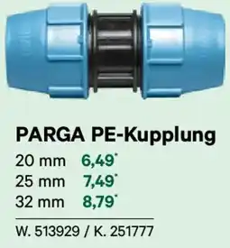 Lagerhaus Parga pe-kupplung Angebot