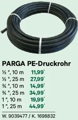 Lagerhaus Parga pe-druckrohr Angebot