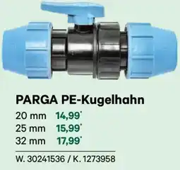 Lagerhaus Parga pe-kugelhahn Angebot