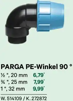 Lagerhaus Parga pe-winkel 90° Angebot