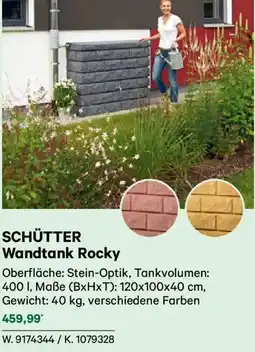 Lagerhaus Schütter wandtank rocky Angebot