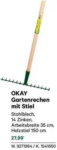 Lagerhaus Okay gartenrechen mit stiel Angebot