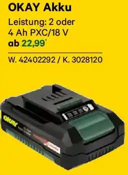 Lagerhaus Okay akku Angebot