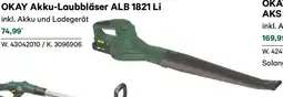 Lagerhaus Okay akku-laubbläser alb 1821 li Angebot