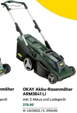 Lagerhaus Okay akku-rasenmäher arm3641 li Angebot
