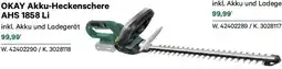 Lagerhaus Okay akku-heckenschere ahs 1858 li Angebot