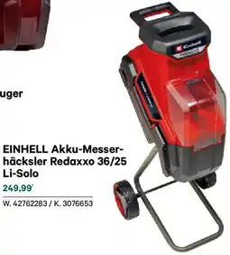 Lagerhaus Einhell akku-messer- häcksler redaxxo 36/25 li-solo Angebot