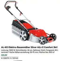 Lagerhaus Al ko elektro rasenmäher silver 46,4 e comfort Angebot