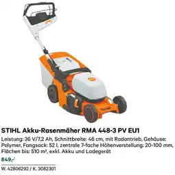 Lagerhaus Stihl akku-rasenmäher rma 448-3 pv eu1 Angebot