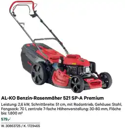 Lagerhaus Al-ko benzin-rasenmäher 521 sp-a premium Angebot