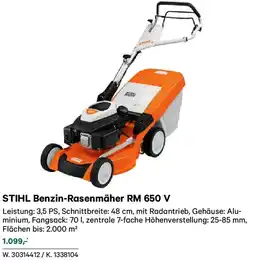 Lagerhaus Stihl benzin-rasenmäher rm 650 v Angebot