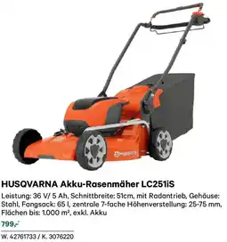 Lagerhaus Husqvarna akku-rasenmäher lc251is Angebot
