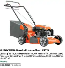 Lagerhaus Husqvarna benzin-rasenmäher lc151s Angebot