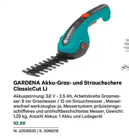 Lagerhaus Akku-Gras- und Strauchschere Classic Cut Li Angebot