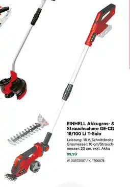 Lagerhaus Akkugras- & Strauchschere GE-CG 18/100 Li T-Solo Angebot