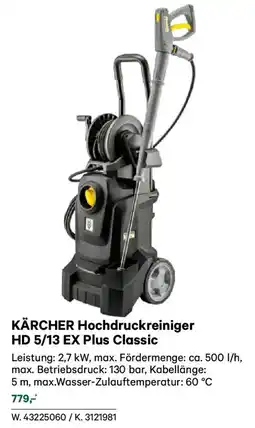 Lagerhaus KÄRCHER Hochdruckreiniger HD 5/13 EX Plus Classic Angebot