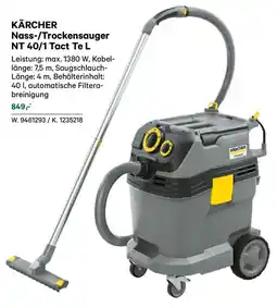 Lagerhaus Kärcher nass-/trockensauger nt 40/1 tact te l Angebot