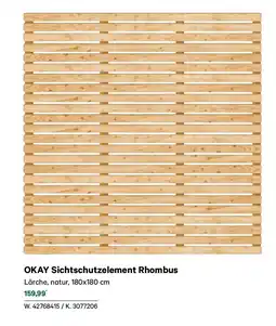 Lagerhaus Sichtschutzelement Rhombus Angebot