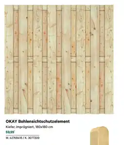 Lagerhaus Bohlensichtschutzelement Angebot