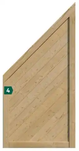 Lagerhaus Sichtschutzserie Radstadt abge- schrägt Angebot