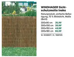 Lagerhaus Windhager sichtschutzmatte inaka Angebot