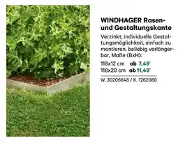 Lagerhaus Windhager rasen und gestaltungskante Angebot