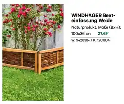 Lagerhaus Beet- einfassung Weide Angebot