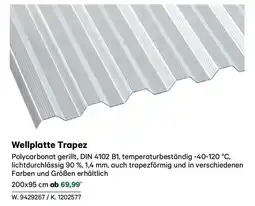 Lagerhaus Wellplatte Trapez Angebot