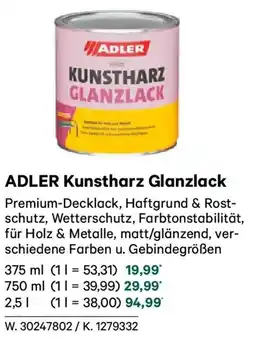 Lagerhaus Adler kunstharz glanzlack Angebot