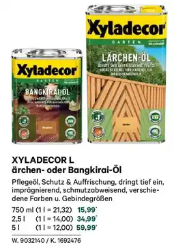 Lagerhaus Xyladecor L ärchen- oder Bangkirai-Öl Angebot