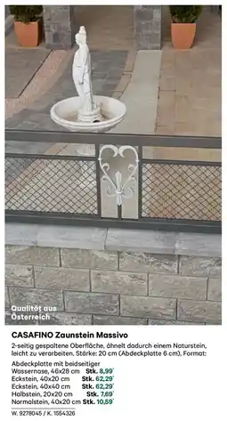 Lagerhaus Casafino zaunstein massivo Angebot