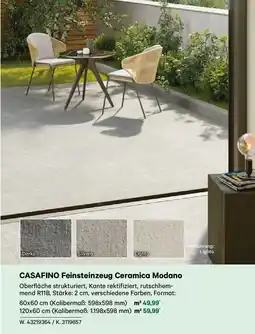 Lagerhaus Casafino feinsteinzeug ceramica modano Angebot