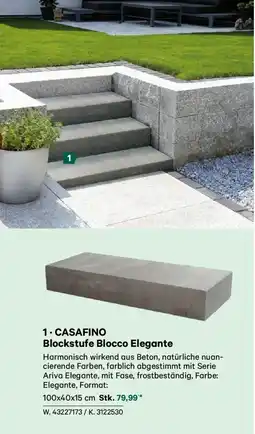 Lagerhaus Casafino blockstufe blocco elegante Angebot